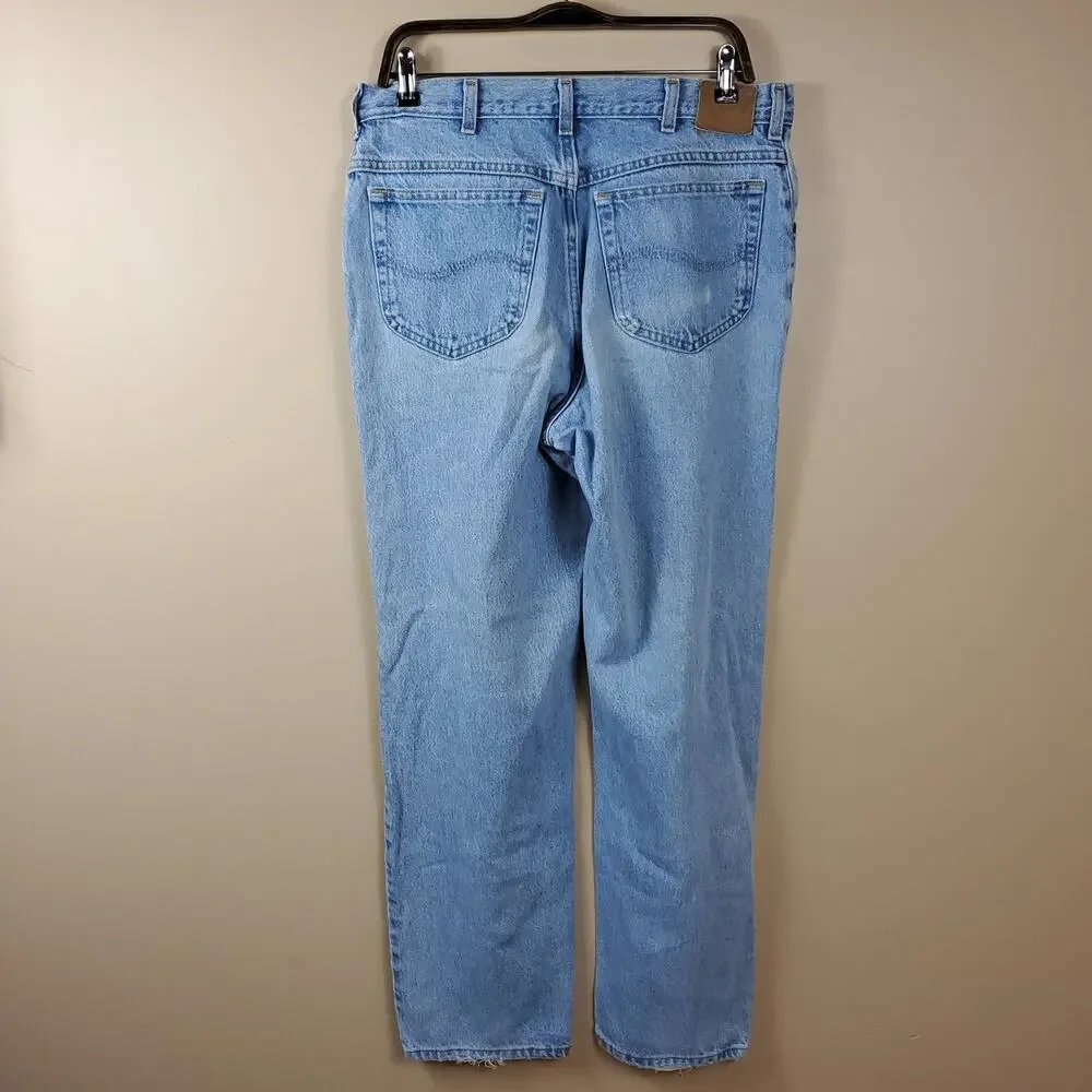 Vintage Lee Light Wash Straight Leg Jeans Size 34x32